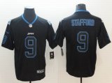 Nike Lions #9 Matthew Stafford Lights Out black Fashion Color Rush Limited Jerseys