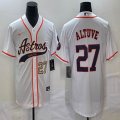 Nike Houston Astros #27 Jose Altuve white majestic baseball jerseys Joint name -BD