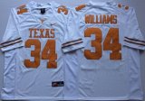 Texas Longhorns #34 Ricky Williams white college football jersey-PNS