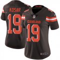 Women Browns #19 Kosar brown Nike Color Rush Limited Jerseys