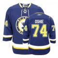 NHL Jerseys Blues Premier #74 Oshie Dark Blue Jerseys