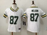 Nike Green Bay Packers #87 Jordy Nelson white nfl children jerseys