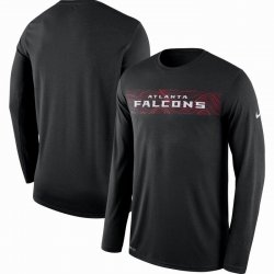 Men\'s Atlanta Falcons Nike Black Sideline Seismic Legend Long Sleeve T-Shirt