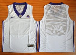 LSU Tigers blank NCAA Basketball Elite Jersey - White