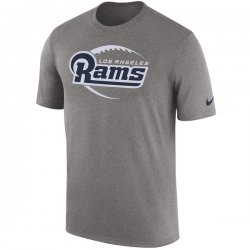 Men\'s Los Angeles Rams Nike Heathered Gray Legend Icon Performance T-Shirt