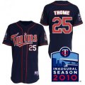 Minnesota Twins 25# Thome Blue MLB Jerseys