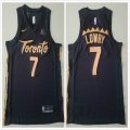 Nike Toronto Raptors #7 Kyle Lowry black nba jersey city version