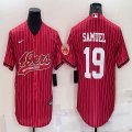 Nike 49ers #19 Deebo Samuel red baseball jerseys Joint name-BD 01