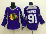 2014 new Chicago Blackhawks #91 Brad Richards purple Ice Hockey Jerseys