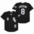 Chicago White Sox Bo Jackson 8# black throwback mlb baseball jersey-SG