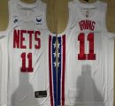 Nike Brooklyn Nets #11 Kyrie Irving white NBA Jerseys -XD