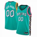 Customized San Antonio Spurs green basketball jerseys city version