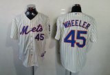 New York Mets WHEELER 45 white stripe jerseys