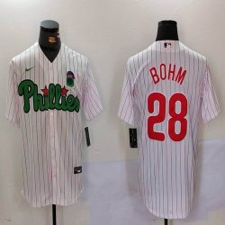 Nike Philadelphia Phillies #28 Alec Bohm white majestic baseball jersey Joint Name