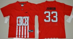 2016 Youth Ohio State Buckeyes Pete Johnson 33 College Football Alternate Elite Jersey - Red