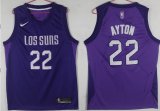 Nike phoenlx Suns #22 Ayton purple nba jerseys-LT