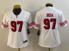 Youth Nike San Francisco 49ers #97 Nick Bosa white throwback Color Rush Limited Jersey-BD