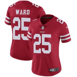 Women 49ers #25 Jimmie Ward nike red Color Rush Limited Jersey