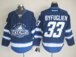 St. John\'s IceCaps #33 BYFUGLIEN Blue NHL Jerseys