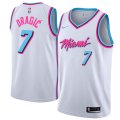 Nike Miami Heat #7 Goran Dragic white nba basketball jersey- LT