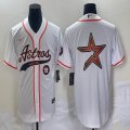 Nike Houston Astros blank white majestic baseball jerseys Joint name -BD 05