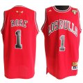 Chicago Bulls 1 Derrick Rose Red Latin Night Swingman Jersey