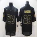 Nike Detroit Lions #20 B.Sanders black Salute To Service Limited Jersey-BD