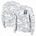 Chicago Bears Nike Arctic Camo 2024 Salute To Service Performance Long Sleeves T-Shirt