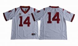 Southern California College Football #14 Nike Limited Jersey - White