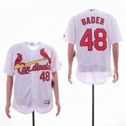 St Louis Cardinals #48 Harrison Bader white Flexbase Authentic Collection Jersey