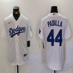 Nike Los Angeles Dodgers#44 Padilla white majestic baseball Jersey-BD