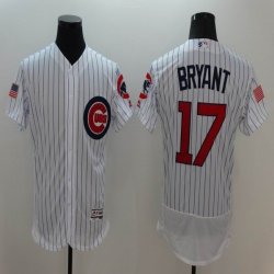 2016 Chicago Cubs #17 Kris Bryant white Flexbase Authentic Collection Jersey(1)