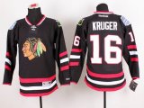 Reebok Chicago Blackhawks KRUGER 16 black nhl Jersey