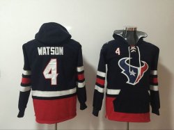 Houston Texans #4 Deshaun Watson black nfl Hooded Sweatshirt