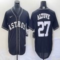 Nike Houston Astros #27 Jose Altuve black majestic baseball jerseys Inverted version