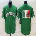 2023 World Cup Mexico blank Green majestic baseball jerseys 02