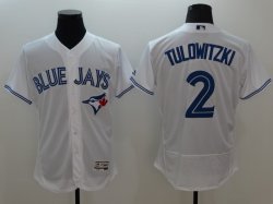 2016 Toronto Blue Jays #2 Troy Tulowitzki white elite baseball jerseys