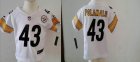 Nike Pittsburgh Steelers #43 Troy Polamalu White children NFL Jerseys