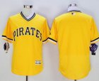 2016 Pittsburgh Pirates blank yellow Flexbase Authentic Collection Jersey