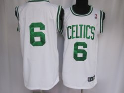 Boston Celtics #6 Bill Russell white jerseys