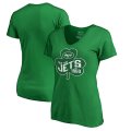 New York Jets Pro Line by Fanatics Branded Women's Plus Sizes St. Patrick's Day Paddy's Pride T-Shirt - Kelly Green