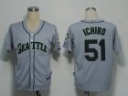 MLB Jerseys Seattle Mariners 51 Ichiro Grey