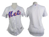 women New York Mets blank White Blue Strip MLB Jerseys