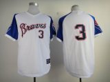 Atlanta Braves MURPHY 3# white throwback MLB Jerseys