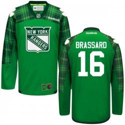 customized 2016 New York Rangers #16 Derick Brassard green ice hockey jersey