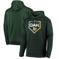 Oakland Athletics green Majestic 2019 Postseason Dugout Authentic Pullover Hoodie