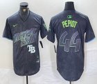 Nike Tampa Bay Rays #44 Pepiot black majestic baseball jersey city version 03