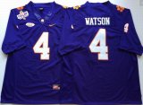 Clemson Tigers DeShaun Watson #4 purple College Football Jersey -PNS