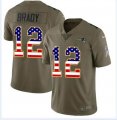 Nike New England Patriots #12 Tom Brady green fishion Color Rush Limited Jersey