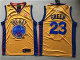 Nike Golden State Warriors #23 Draymond Green yellow nba basketball jersey